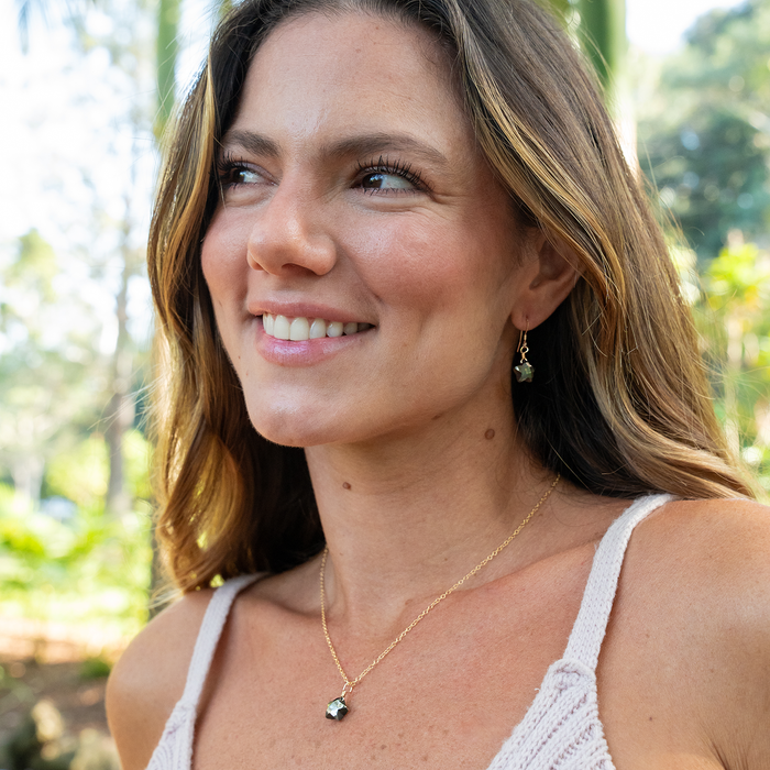 Little Pyrite Crystal Star Jewellery Set