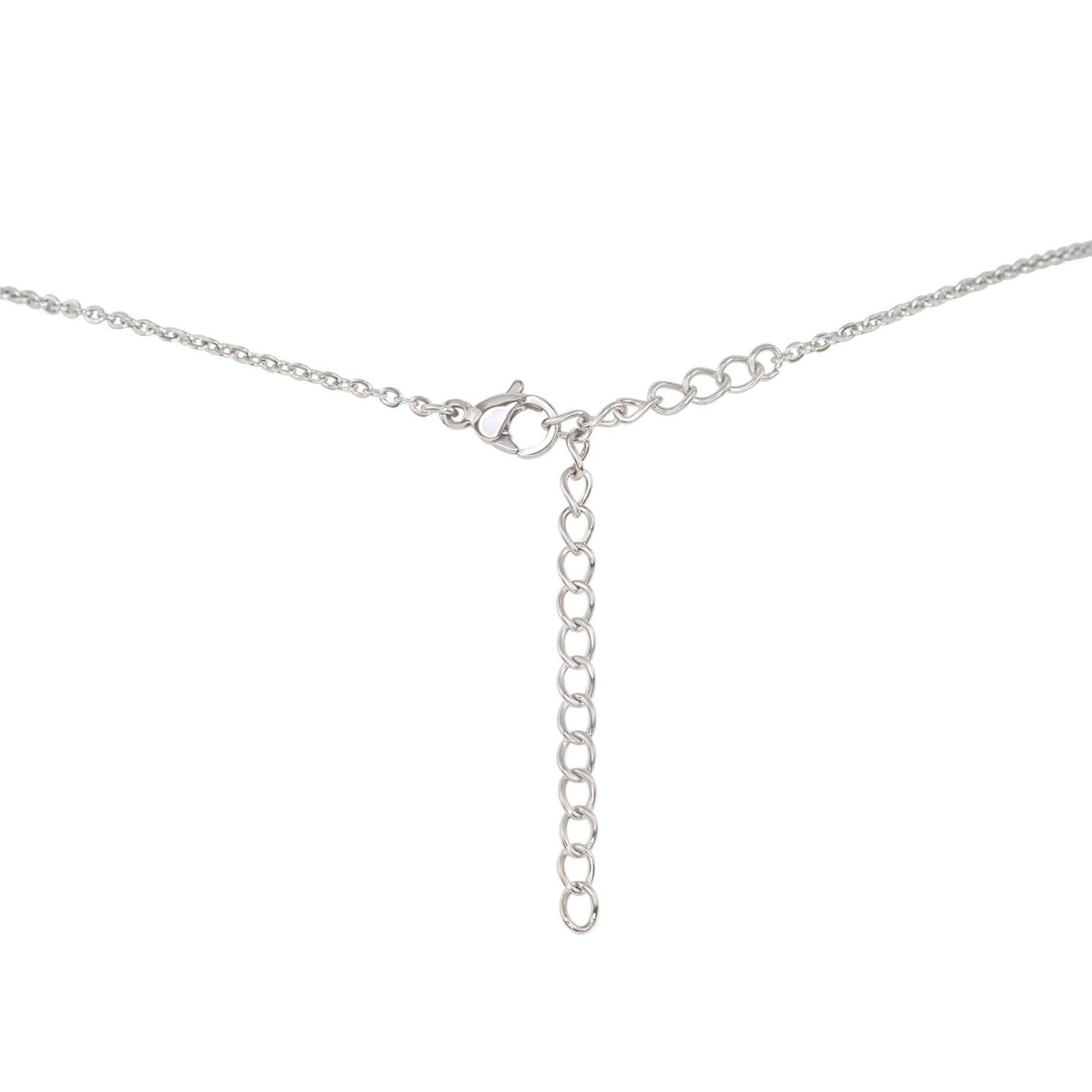 Raw Amethyst Natural Crystal Pendant Necklace - Raw Amethyst Natural Crystal Pendant Necklace - Sterling Silver / Satellite - Luna Tide Handmade Crystal Jewellery