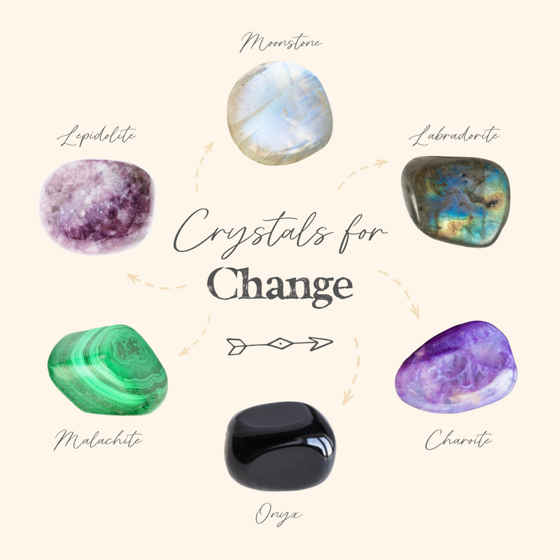 Harness The Supportive Energies Of These Crystals For Change! 🙌