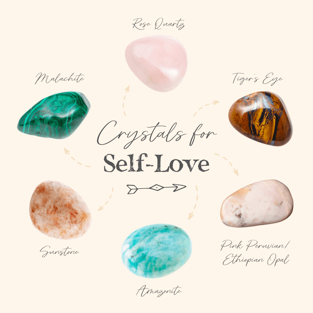 Our 6 Favourite Nurturing Crystals For Self-Love 💗 - Luna Tide Handmade Crystal Jewellery
