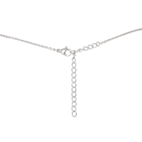 Sparkling Clear Crystal Quartz Faceted Bead Bar Necklace