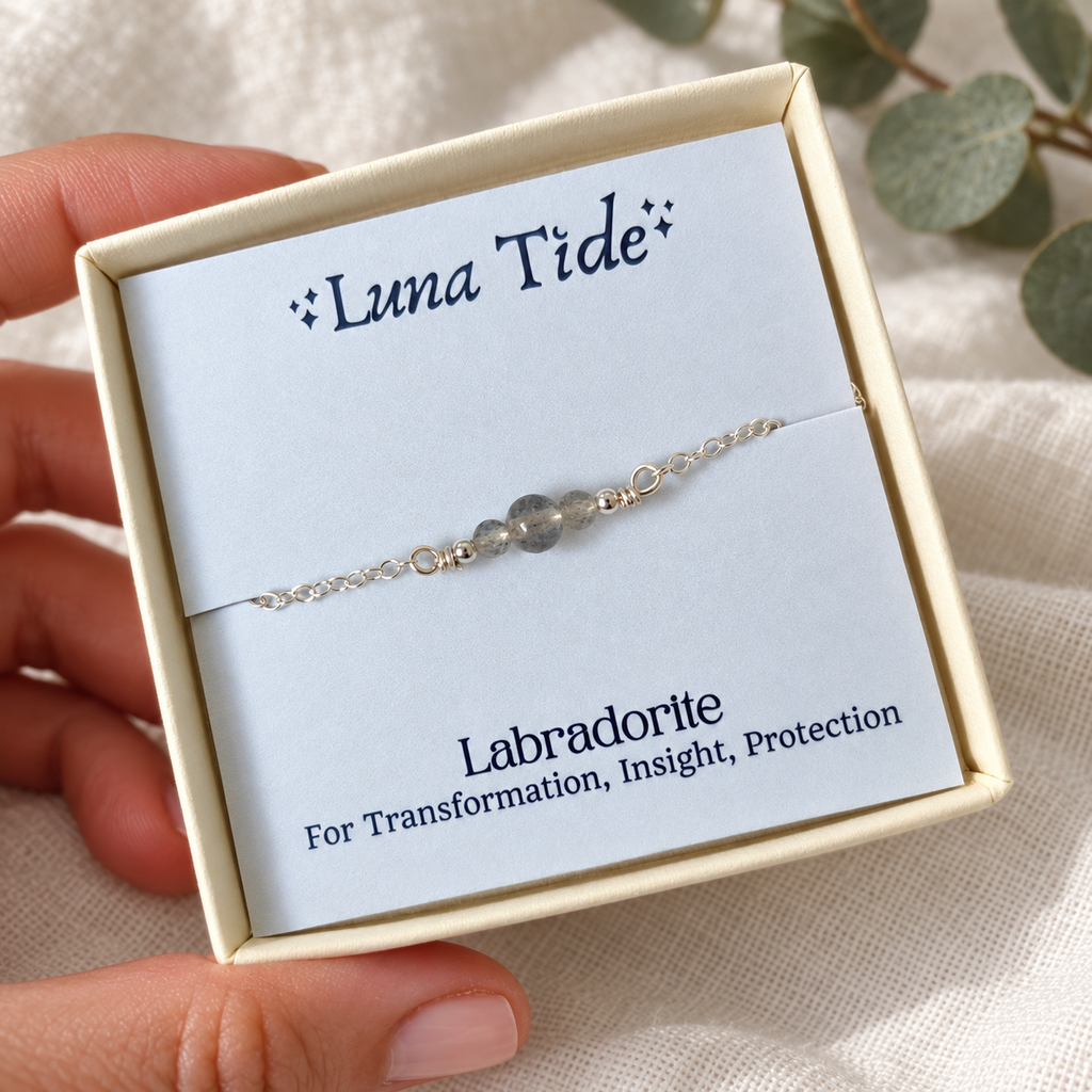 Dainty Labradorite Gemstone Bracelet