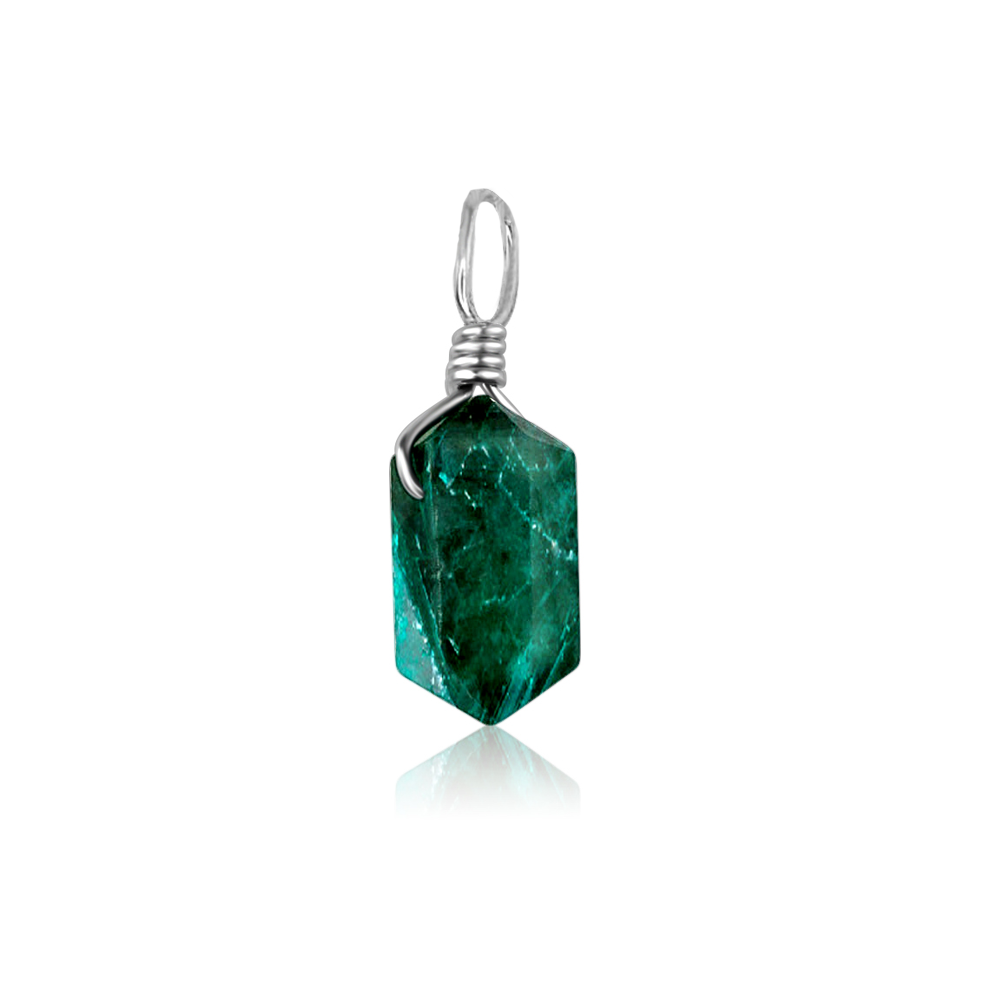 Emerald Mini Double Terminated Crystal Point Pendant