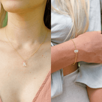 Crystal Quartz Double Terminated Necklace & Bracelet Set