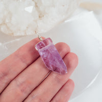 Polished Natural Amethyst Point Pendant