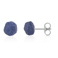 Tanzanite Raw Crystal Stud Earrings