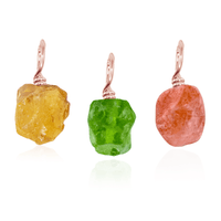 Joy & Positivity Raw Crystal Pendant Bundle