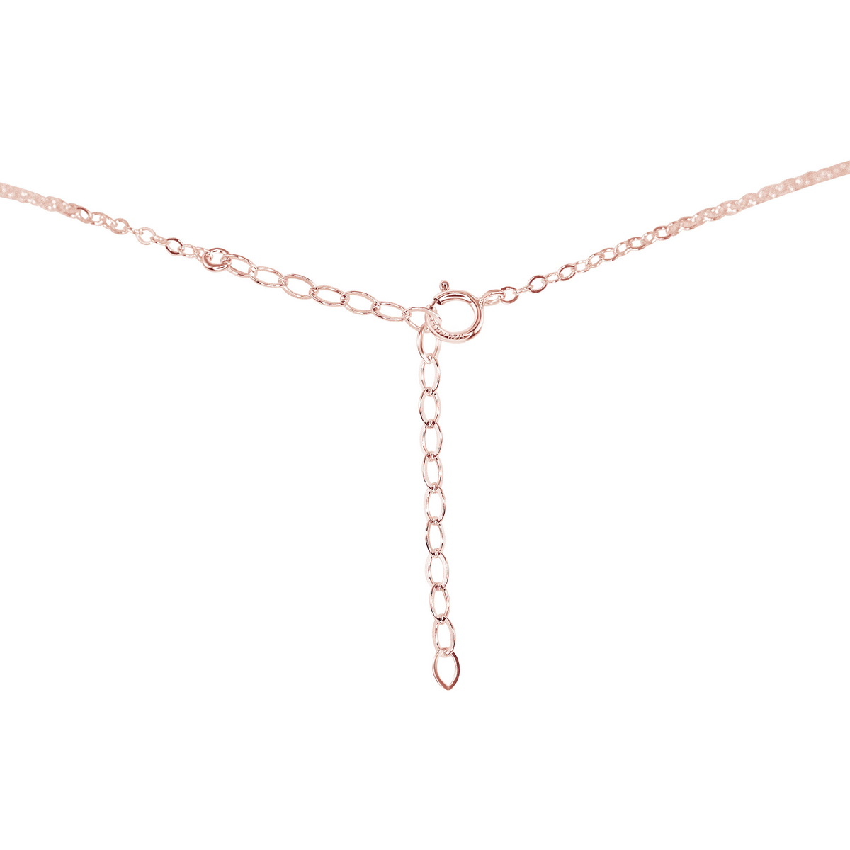 Tiny Raw Rose Quartz Pendant Necklace