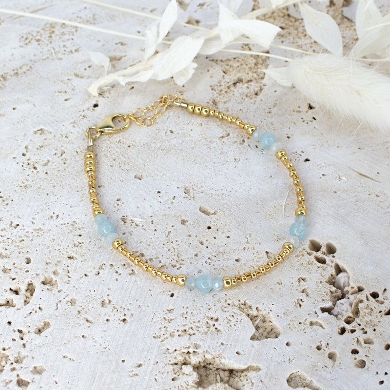 Aquamarine Ancient Tides Bracelet
