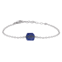 Raw Lapis Lazuli Crystal Nugget Bracelet