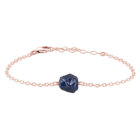 Raw Sapphire Crystal Nugget Bracelet
