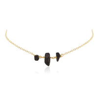 Beaded Chain Choker - Lava - 14K Gold Fill - Luna Tide Handmade Jewellery