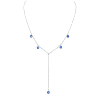 Boho Y Necklace - Kyanite - Sterling Silver - Luna Tide Handmade Jewellery