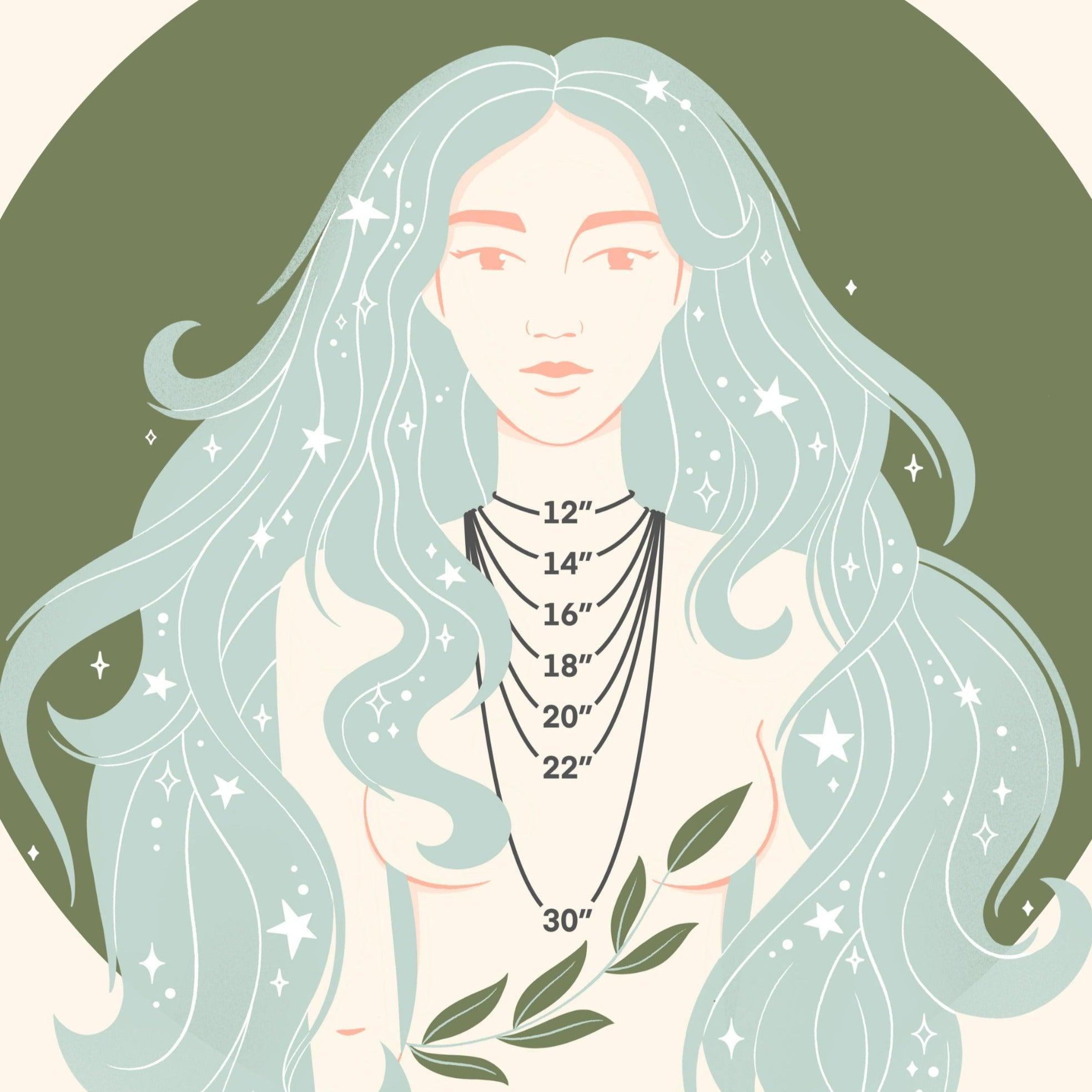 Chip Bead Bar Necklace - Luna Tide Handmade Jewellery