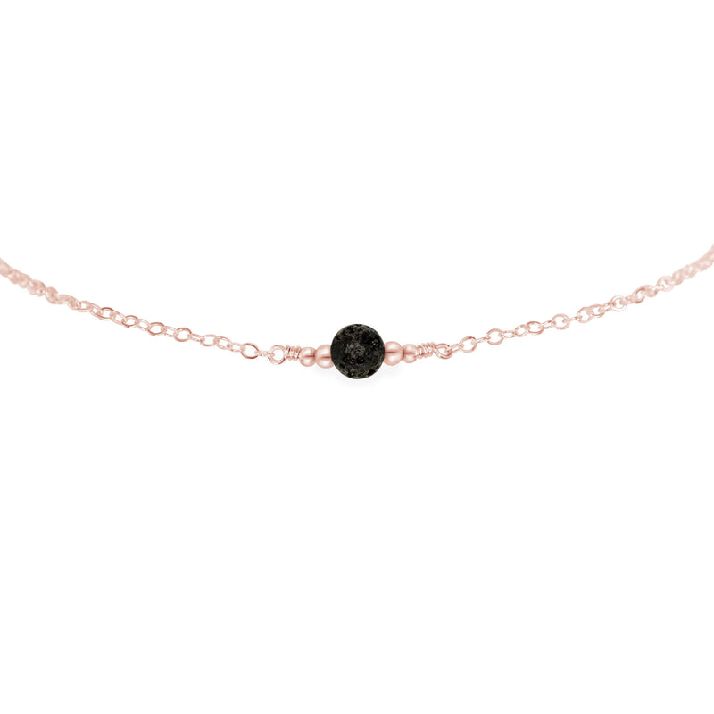 Dainty Choker - Lava - 14K Rose Gold Fill - Luna Tide Handmade Jewellery