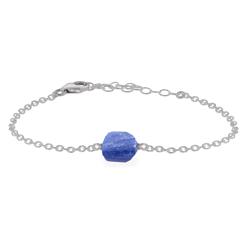 Raw Bracelet - Kyanite - Stainless Steel - Luna Tide Handmade Jewellery