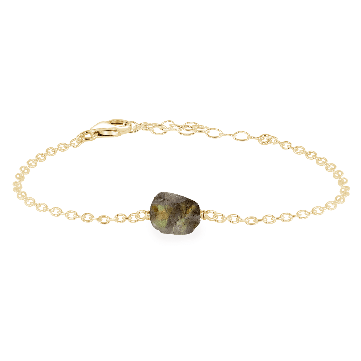 Raw Bracelet - Labradorite - 14K Gold Fill - Luna Tide Handmade Jewellery