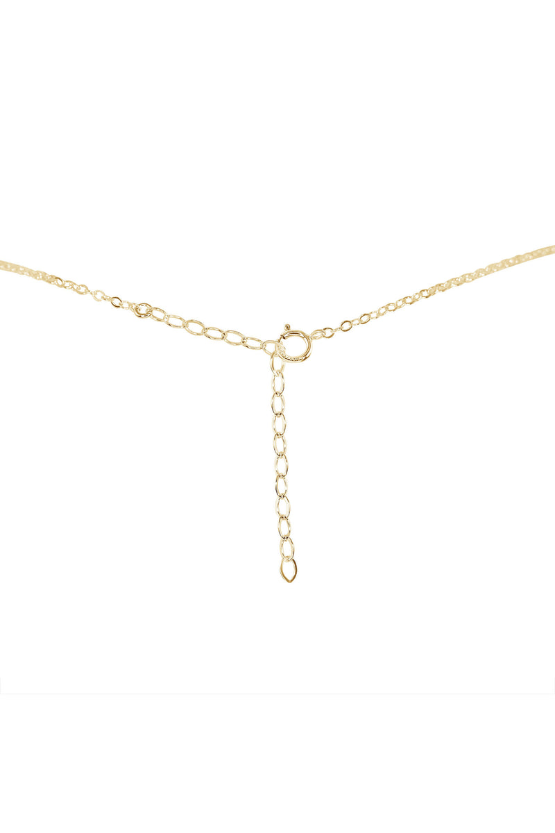 Raw Crystal Pendant Choker - Labradorite - 14K Gold Fill - Luna Tide Handmade Jewellery