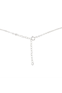 Raw Crystal Pendant Choker - Peridot - Sterling Silver - Luna Tide Handmade Jewellery