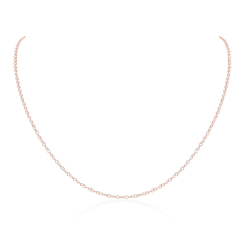 Simple Chain Necklace - 14K Rose Gold Fill - Luna Tide Handmade Jewellery