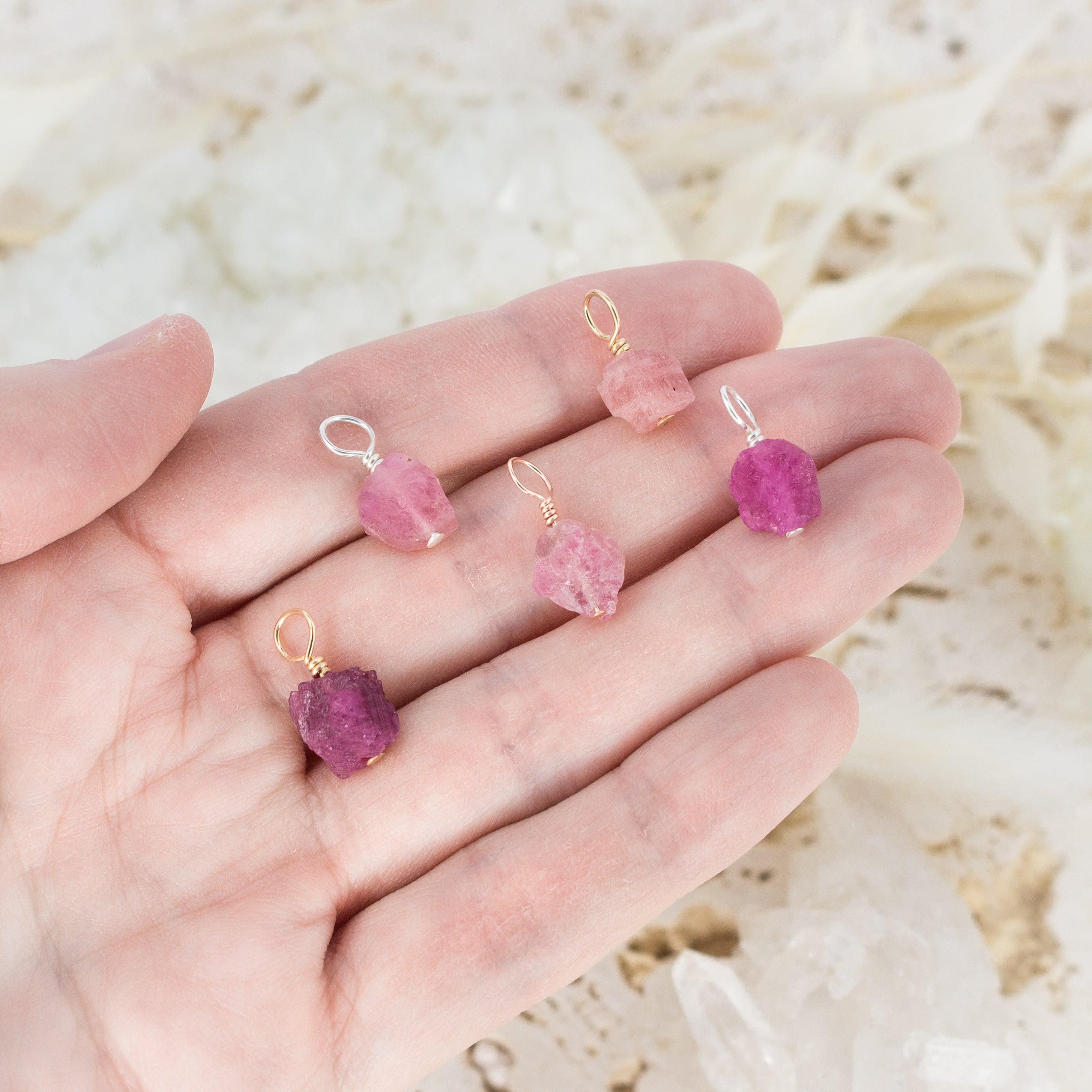 Princess Pink Tourmaline top Raw