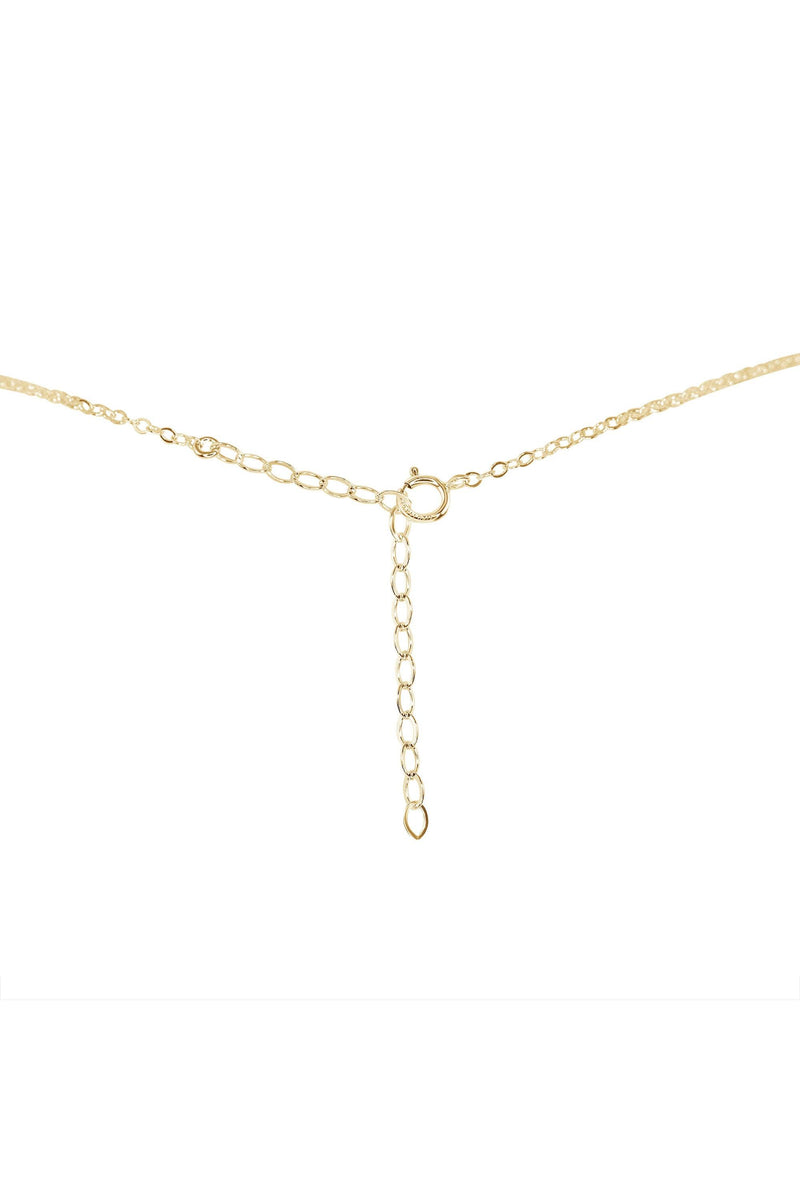 Raw Crystal Pendant Choker - Kyanite - 14K Gold Fill - Luna Tide Handmade Jewellery